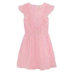 Kids Creamie Dresses & Rompers>Flower Lurex Dress 7-14y