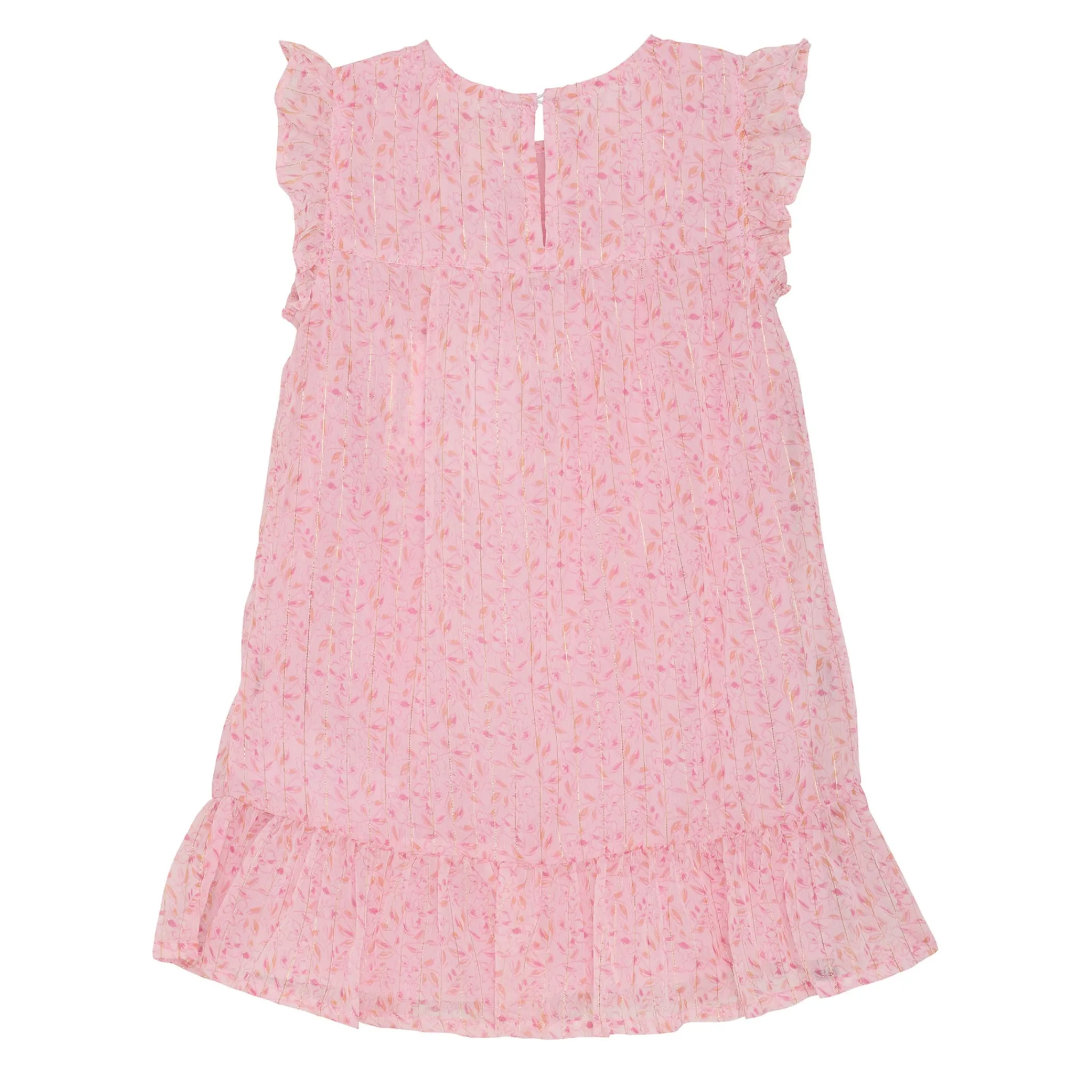 Kids Creamie Flower Lurex Dress 2-6y