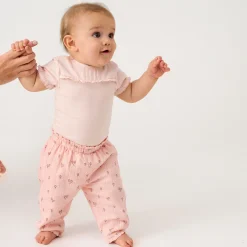 Minymo Pants>Flower Muslin Pant 6-24m