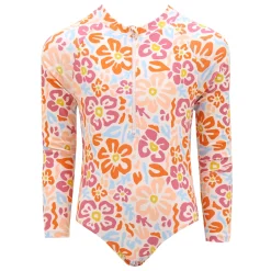 Kids Look Swimsuits>Flower Power Long Sleeves Swimsuit 2-14y