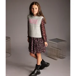 Kids Creamie Flower Print Dress 3-6