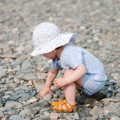 Kids Calikids Flower Print Uv Hat 18m-8