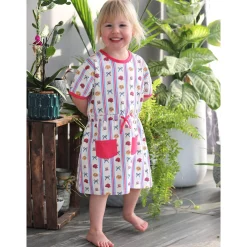 Kids Birdz Flower Stripe Dress 2-10y