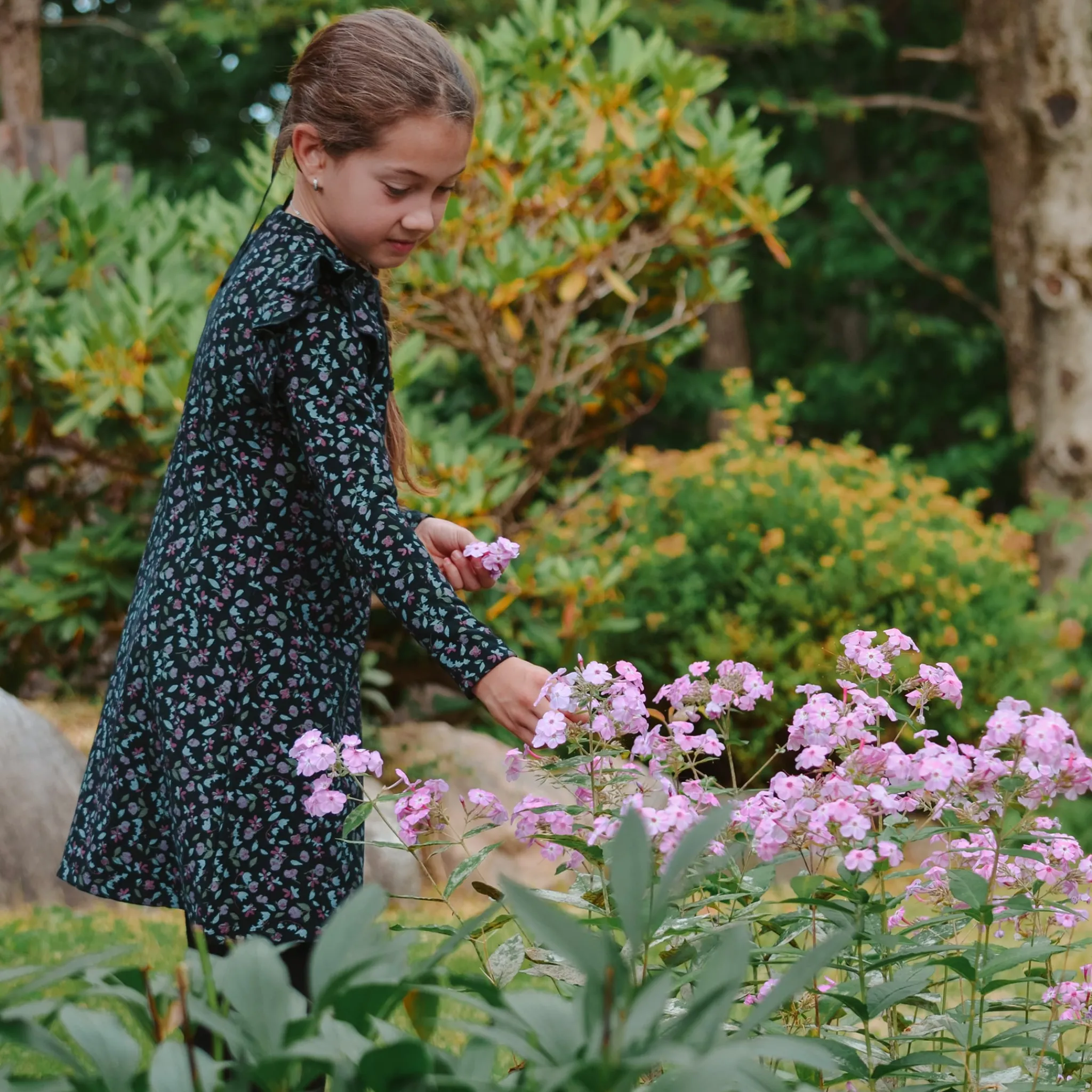 Kids Look Flowers AOP Romance Dress 7-14