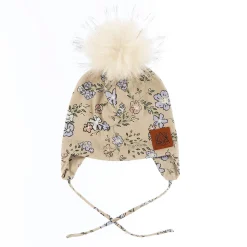 Kids Deer Mountain Beanies>Flowers Beanie 3-6