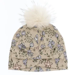 Kids Deer Mountain Flowers Beanie 7-14