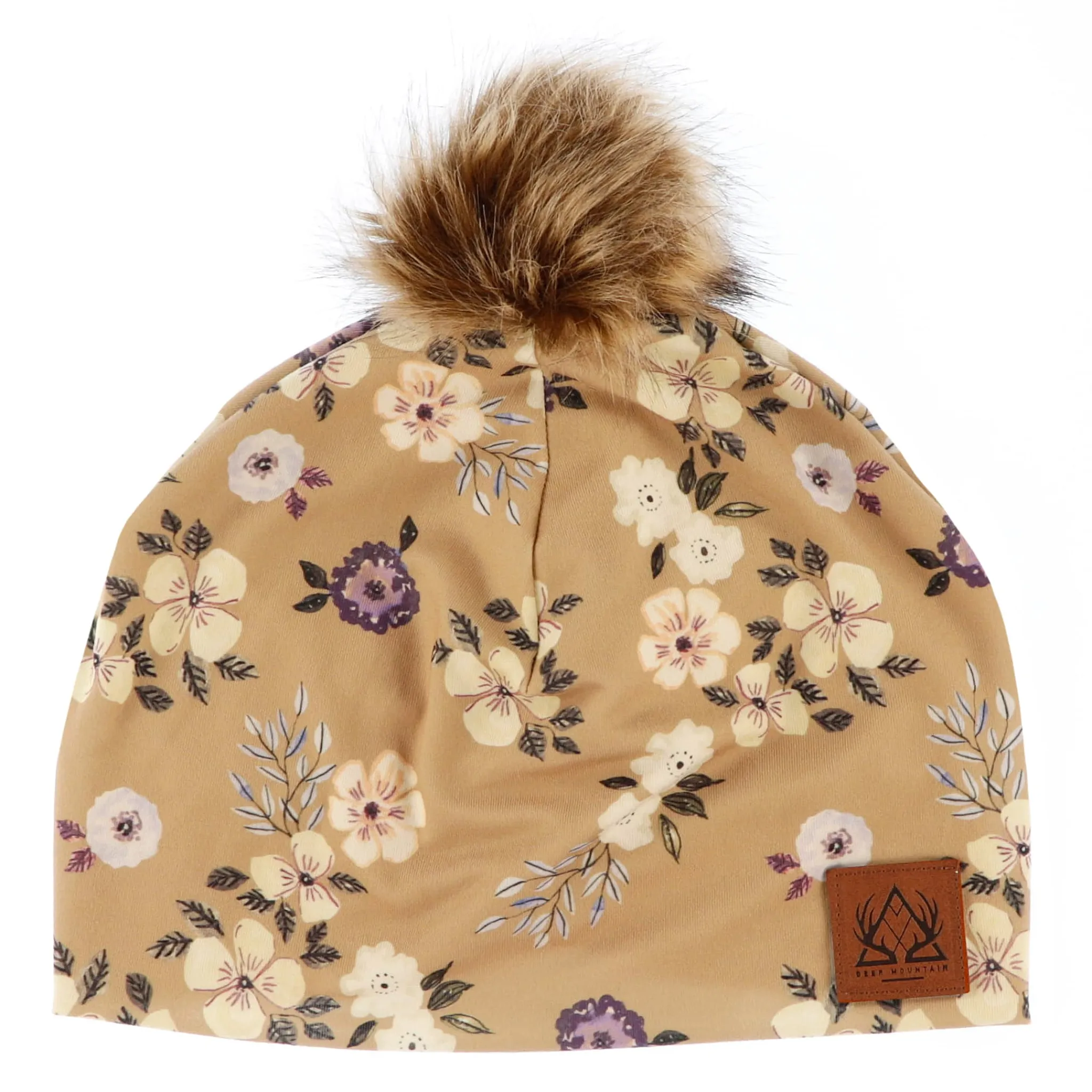 Kids Deer Mountain Flowers Beanie 7-14y