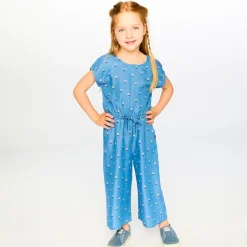 Kids Deux par Deux Flowers Essential Jumpsuit7-10