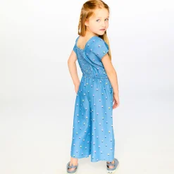 Kids Deux par Deux Flowers Essential Jumpsuit7-10