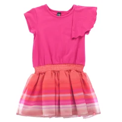 Kids Nano Dresses & Rompers>Flowers Frill Dress 2-12