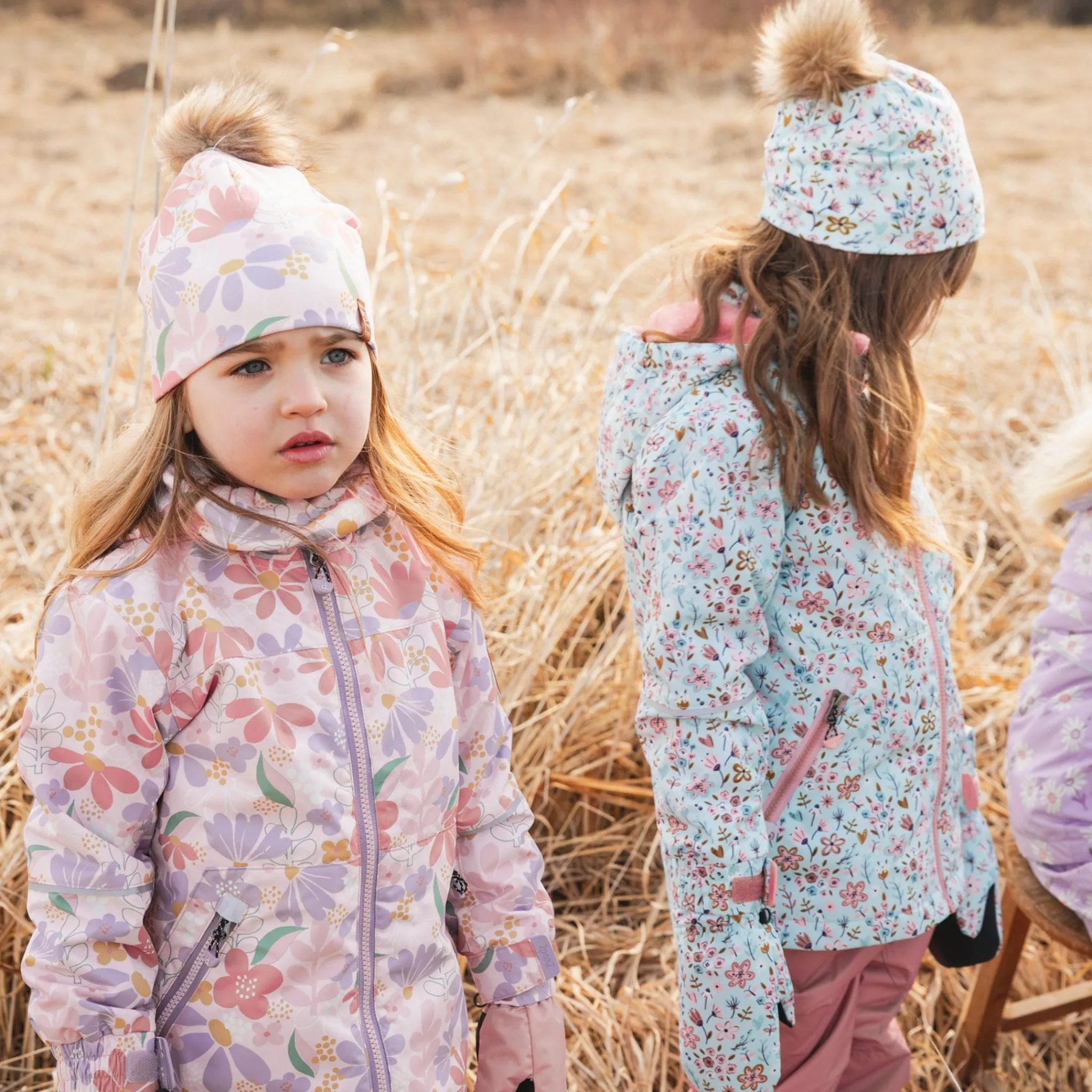 Kids Deux par Deux Beanies>Flowers Hat 2-14
