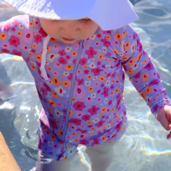 Look Flowers Long Sleeve Swimsuit 3-24m