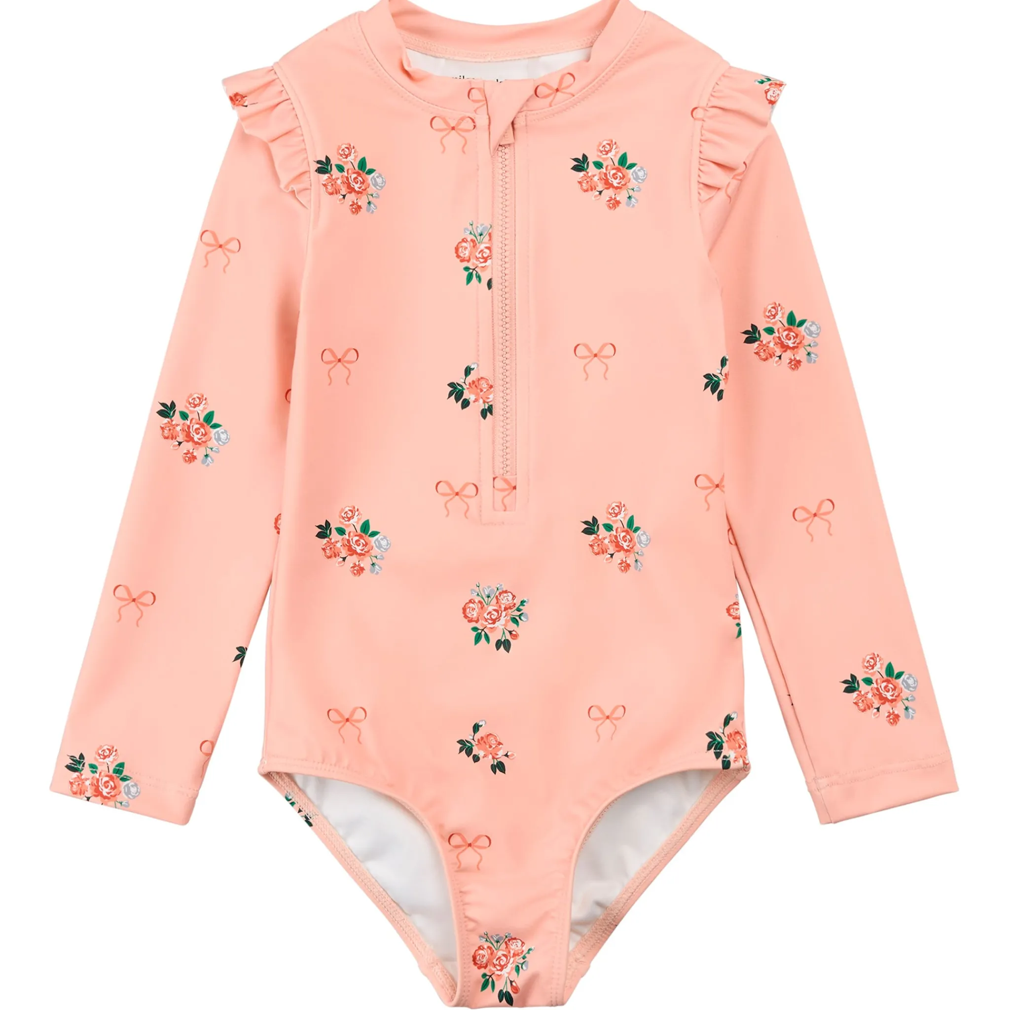 Kids Miles Flowers Long Sleeve UV Swimsuit 3-6y