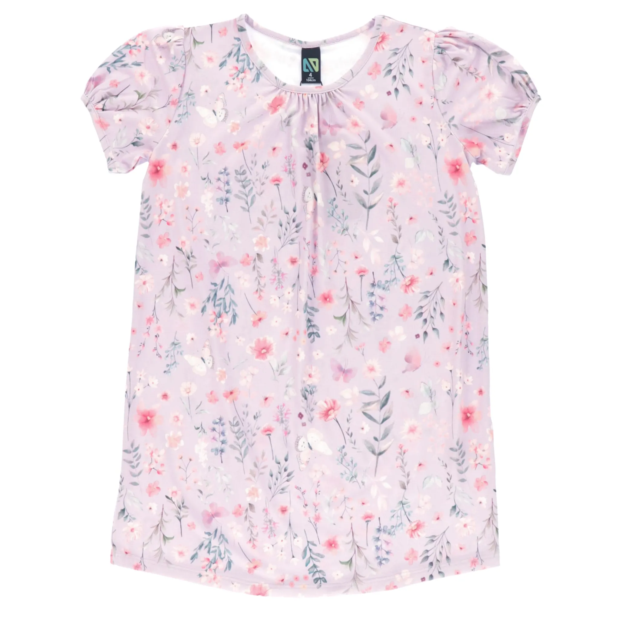 Kids Nano Pajamas & Bathrobes>Flowers Nightgown 2-12