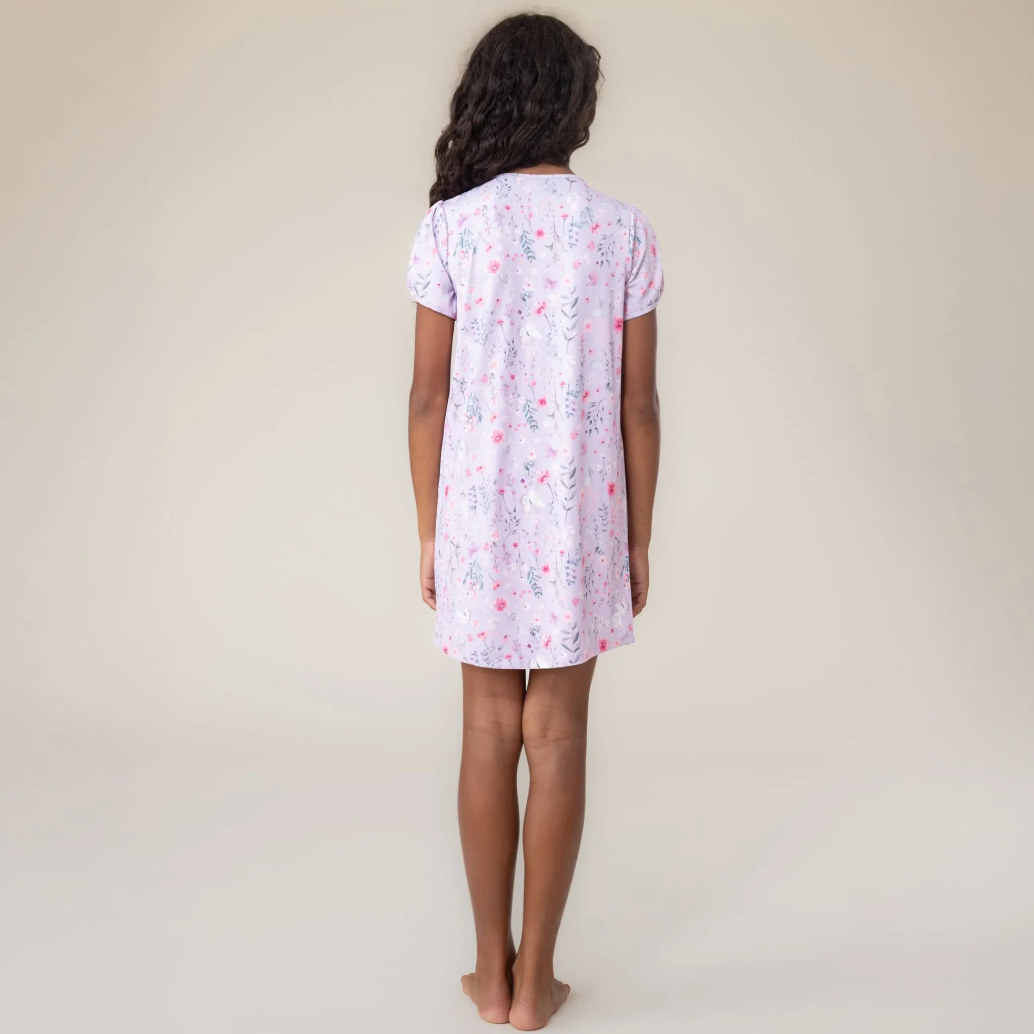 Kids Nano Pajamas & Bathrobes>Flowers Nightgown 2-12