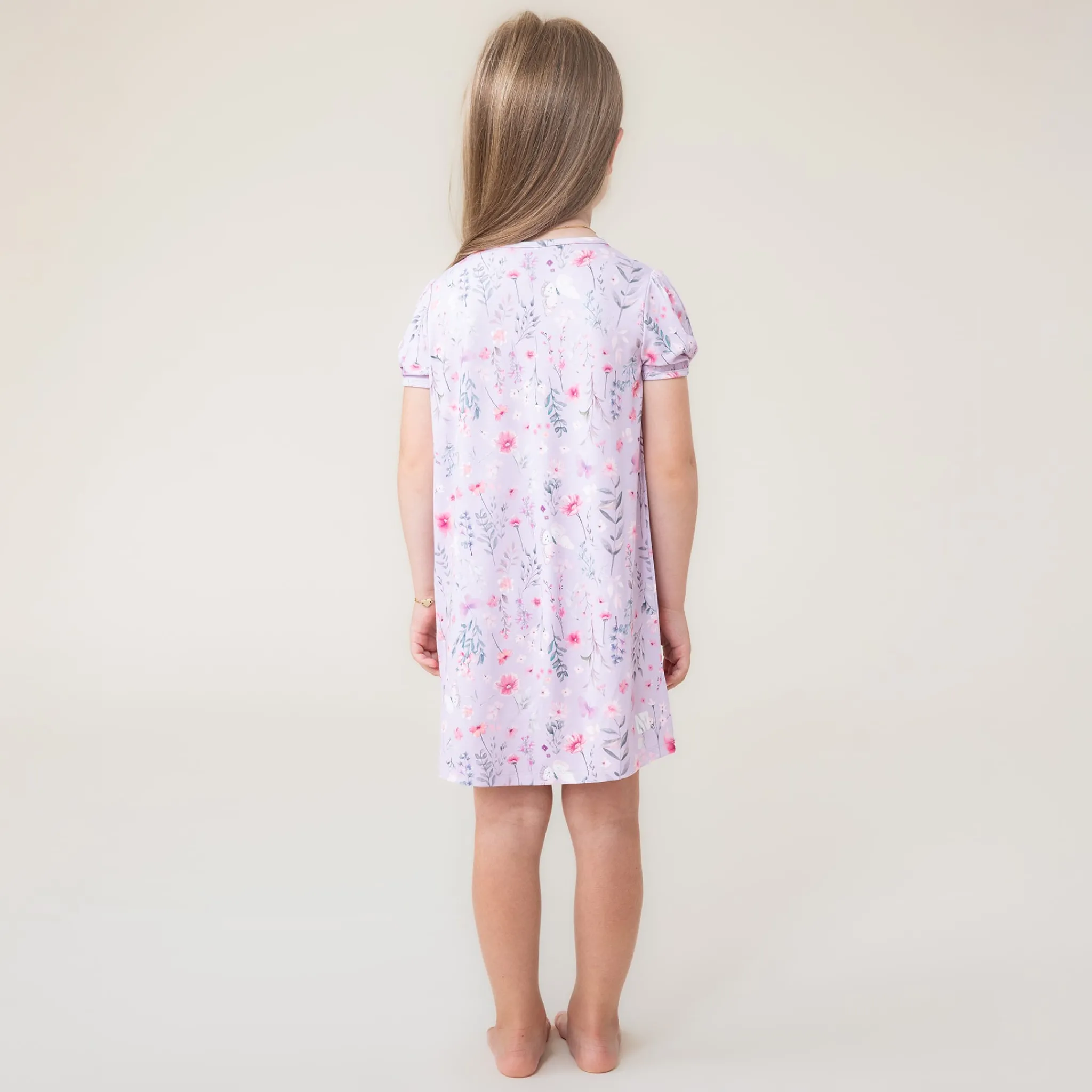 Kids Nano Pajamas & Bathrobes>Flowers Nightgown 2-12