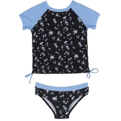 Kids Nano Swimsuits>Flowers 2pc Uv Swimsuit 2-14