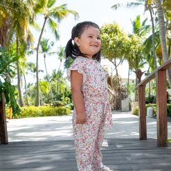 Kids Chat Botte Dresses & Rompers|Rompers & Jumpsuits>Flowers Pinnic Jumpsuit 2-8y