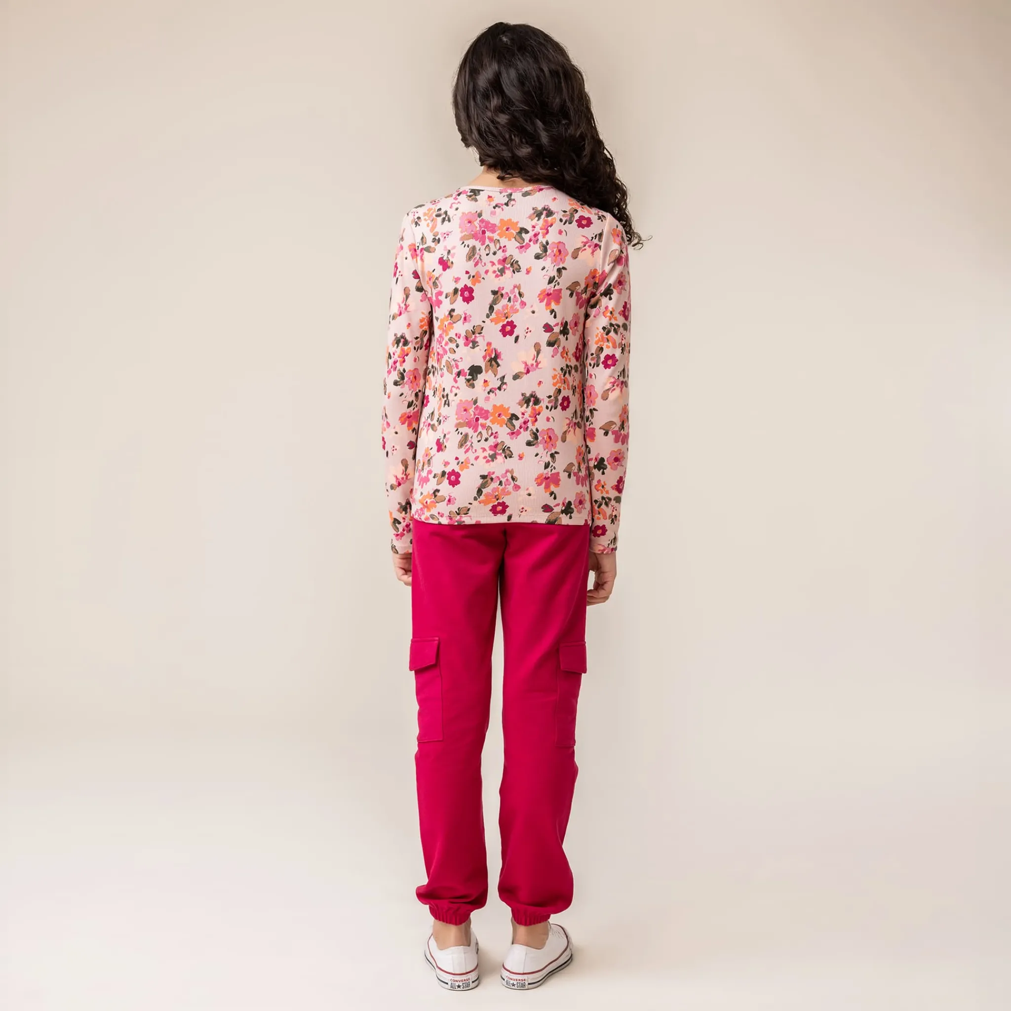 Kids Nano Flowers Printed T-shirt 2-12
