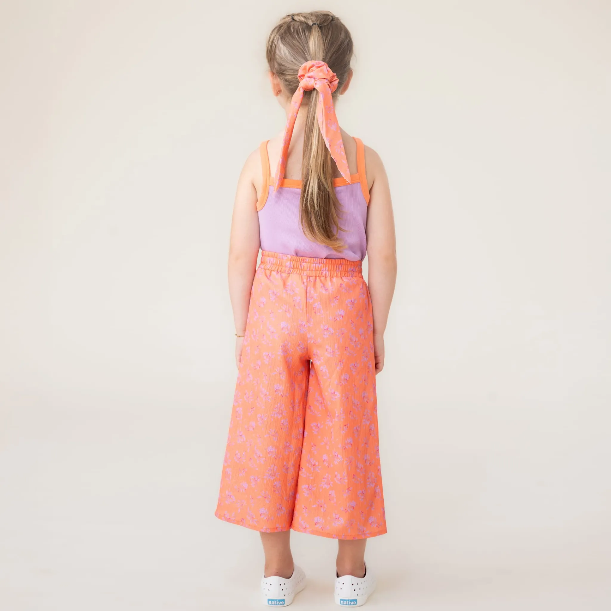 Kids Nano Flowers Ribbed Tank Top 2-12