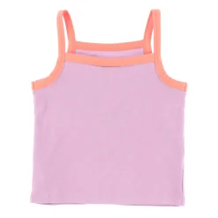 Kids Nano Flowers Ribbed Tank Top 2-12