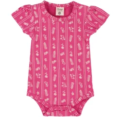 Camp by Birdz Tops>Flowers Stripe Bodysuit 3-24m