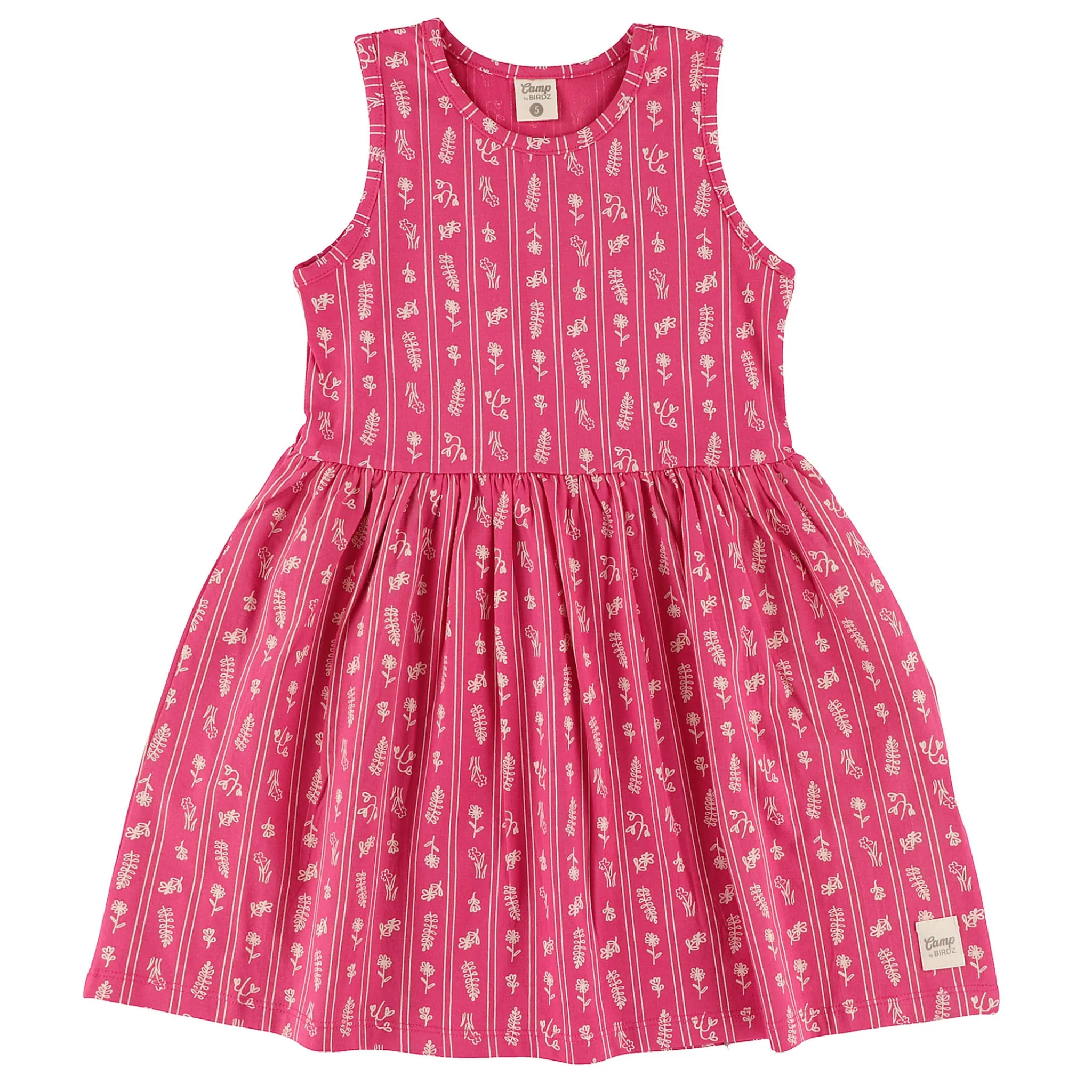 Kids Camp by Birdz Flowers Stripe Dress 2-8y