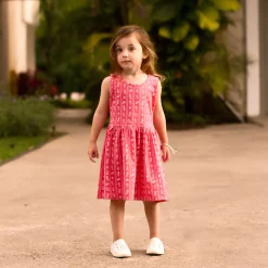 Kids Camp by Birdz Flowers Stripe Dress 2-8y