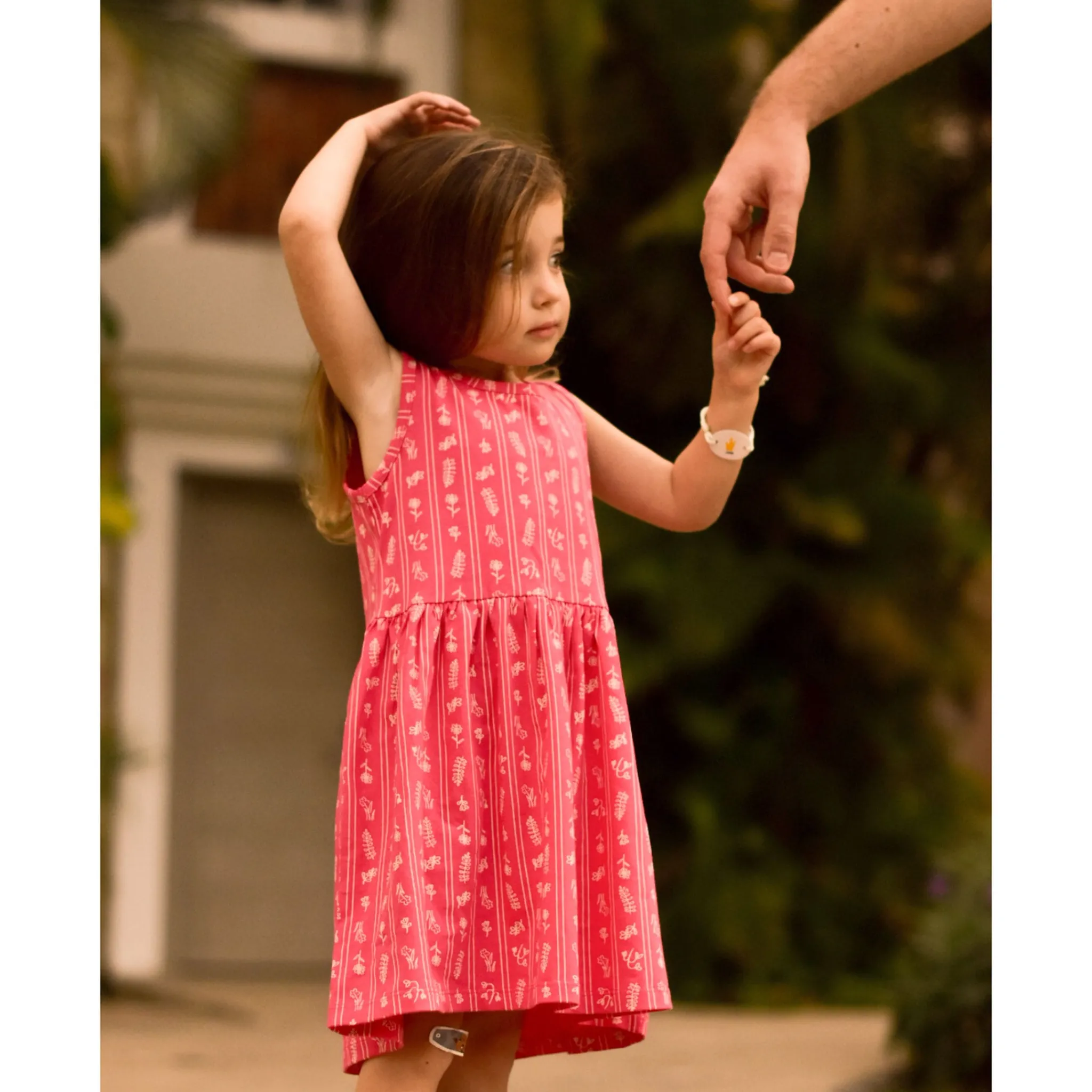 Kids Camp by Birdz Flowers Stripe Dress 2-8y
