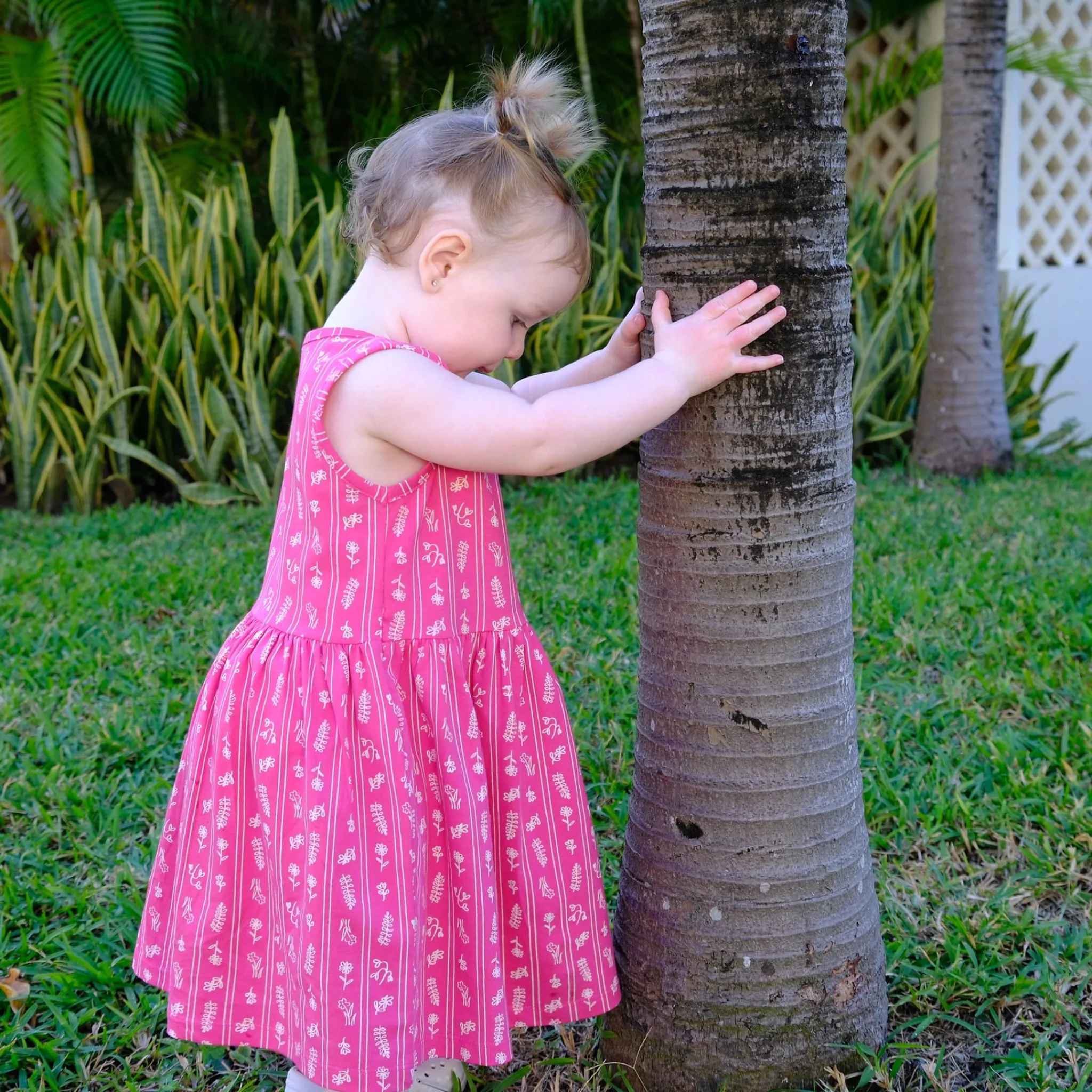 Kids Camp by Birdz Flowers Stripe Dress 2-8y