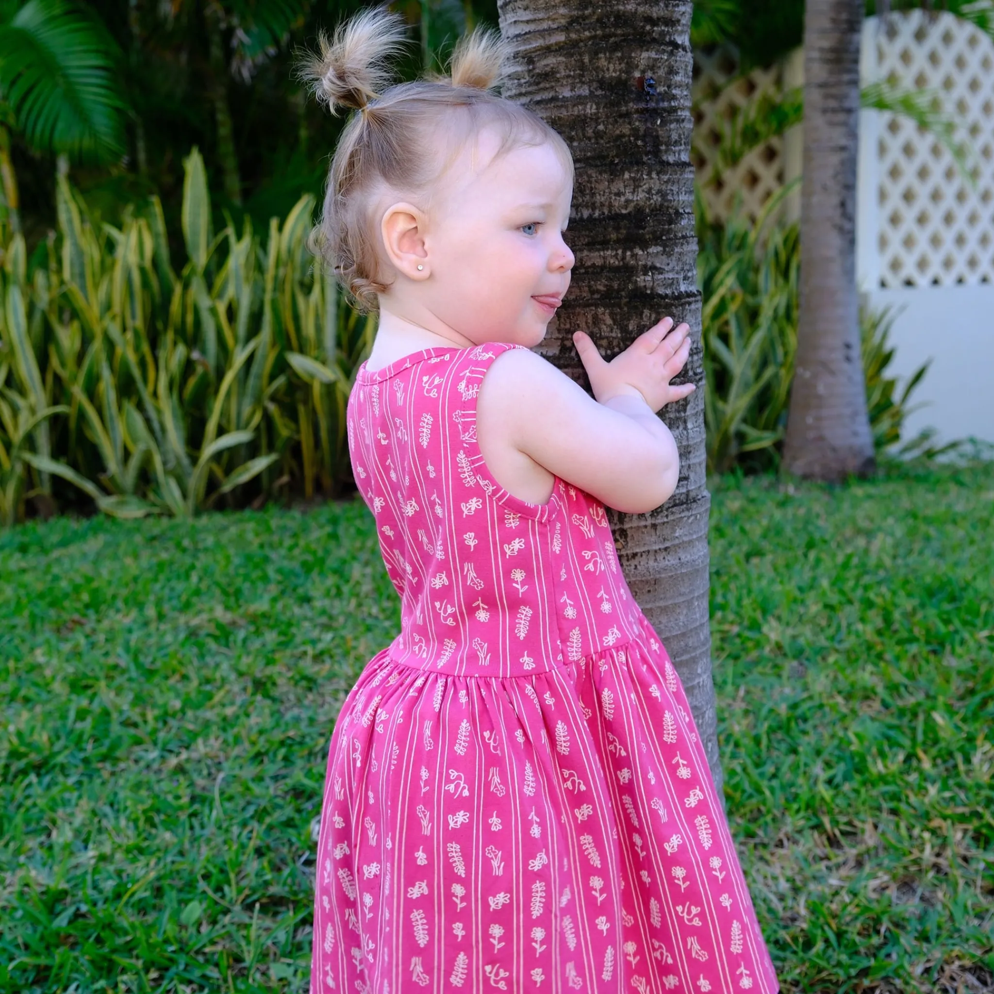Kids Camp by Birdz Flowers Stripe Dress 2-8y