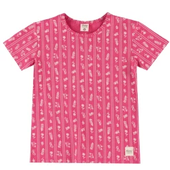 Kids Camp by Birdz Tops>Flowers Stripe T-shirt 2-8y