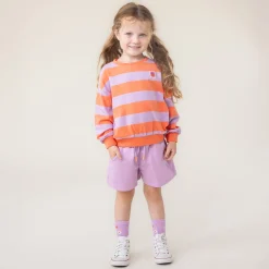Kids Nano Flowers Striped Sweatshirt 212
