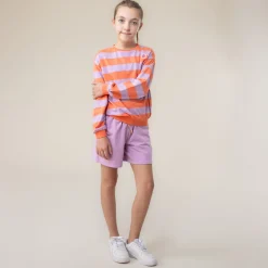Kids Nano Flowers Striped Sweatshirt 212
