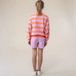 Kids Nano Flowers Striped Sweatshirt 212