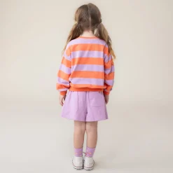 Kids Nano Flowers Striped Sweatshirt 212