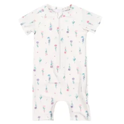 Kids Nano Swimsuits>Flowers Uv Swimsuit 2-4