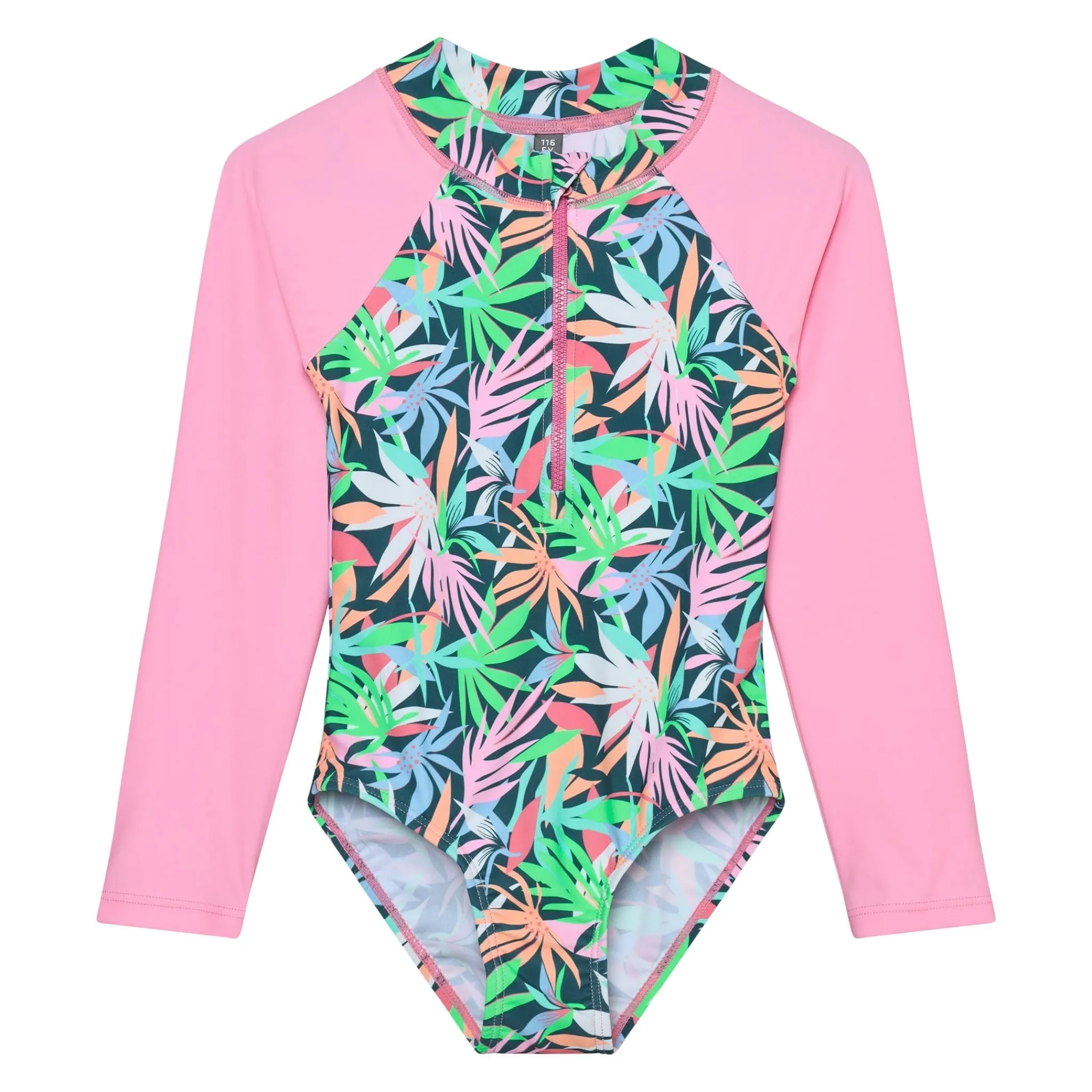 Kids Color Kids Swimsuits>Foliage Aop Uv Swimsuit 2-12