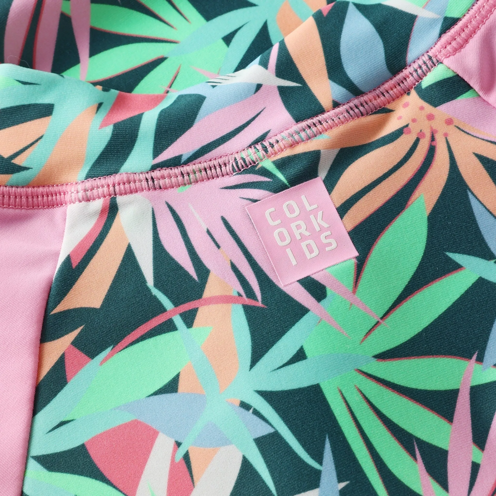 Kids Color Kids Swimsuits>Foliage Aop Uv Swimsuit 2-12