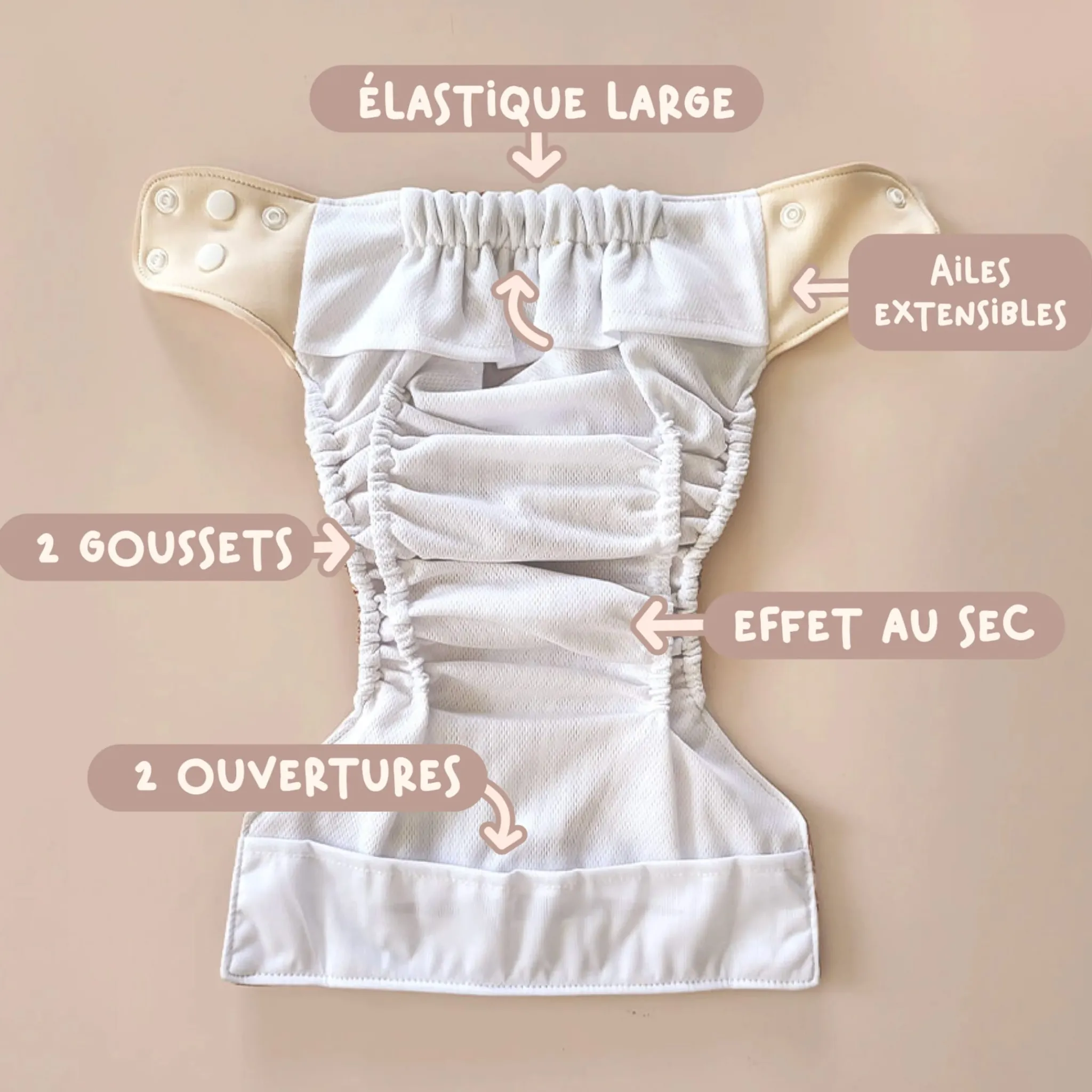 BOY La Petite Ourse Forest Cloth Diaper 8-35lb