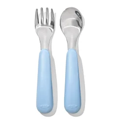 Kids Oxo Tot Fork & Spoon Set - Dusk