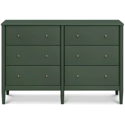 DaVinci Storage Furniture>Frem 6-Drawer Dresser - Forest Green