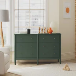 DaVinci Storage Furniture>Frem 6-Drawer Dresser - Forest Green