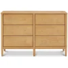 DaVinci Storage Furniture>Frem 6-Drawer Dresser - Honey