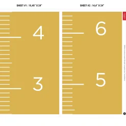 Clement - Impressions FRENCH Growth Chart - Ochre