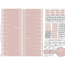 Clement - Impressions FRENCH Lux Modern Growth Chart - Pink