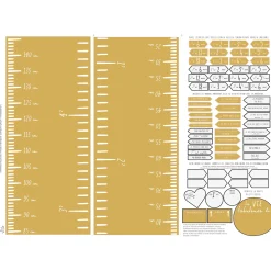 Clement - Impressions FRENCH Lux Modern Growth Chart - Ocher