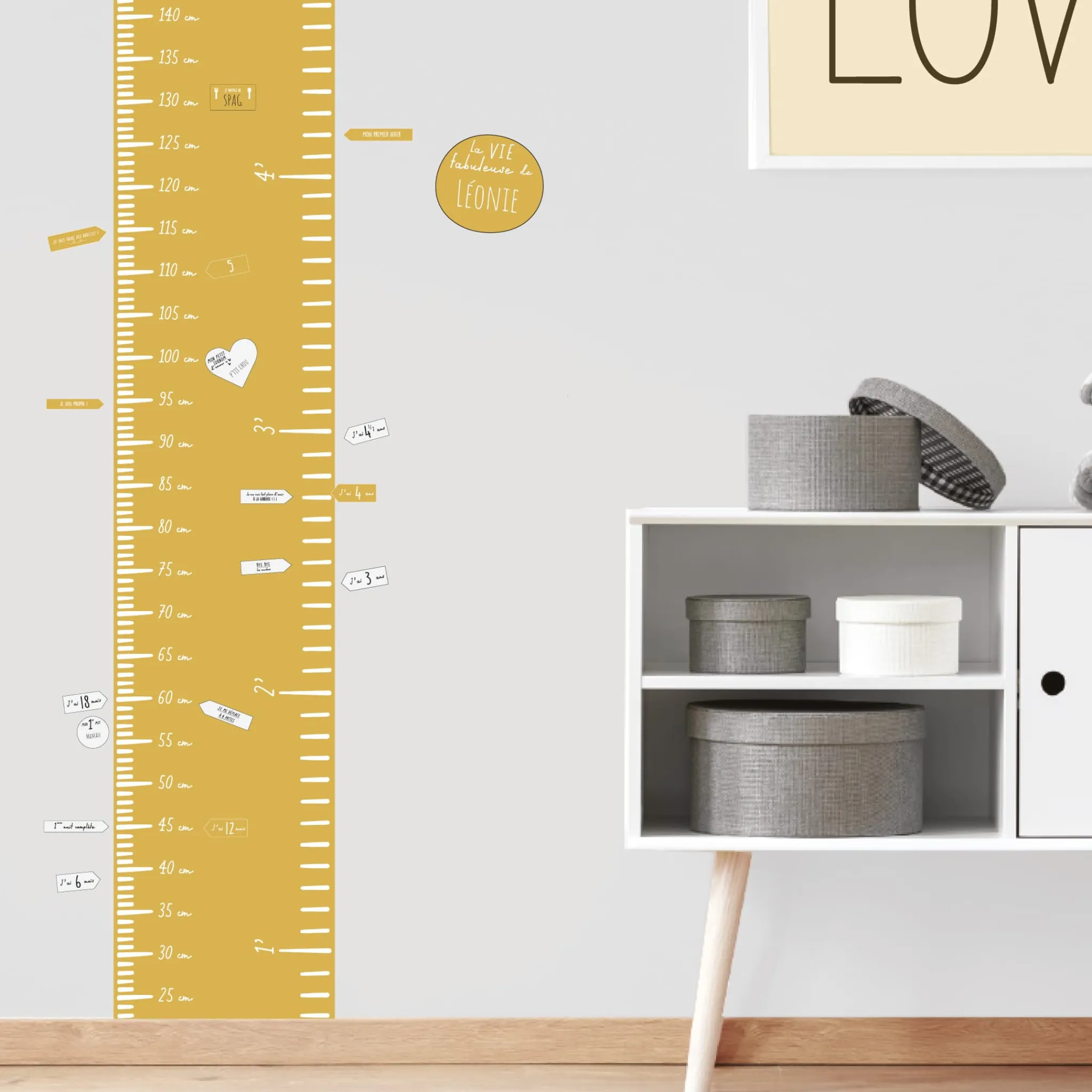 Clement - Impressions FRENCH Lux Modern Growth Chart - Ocher