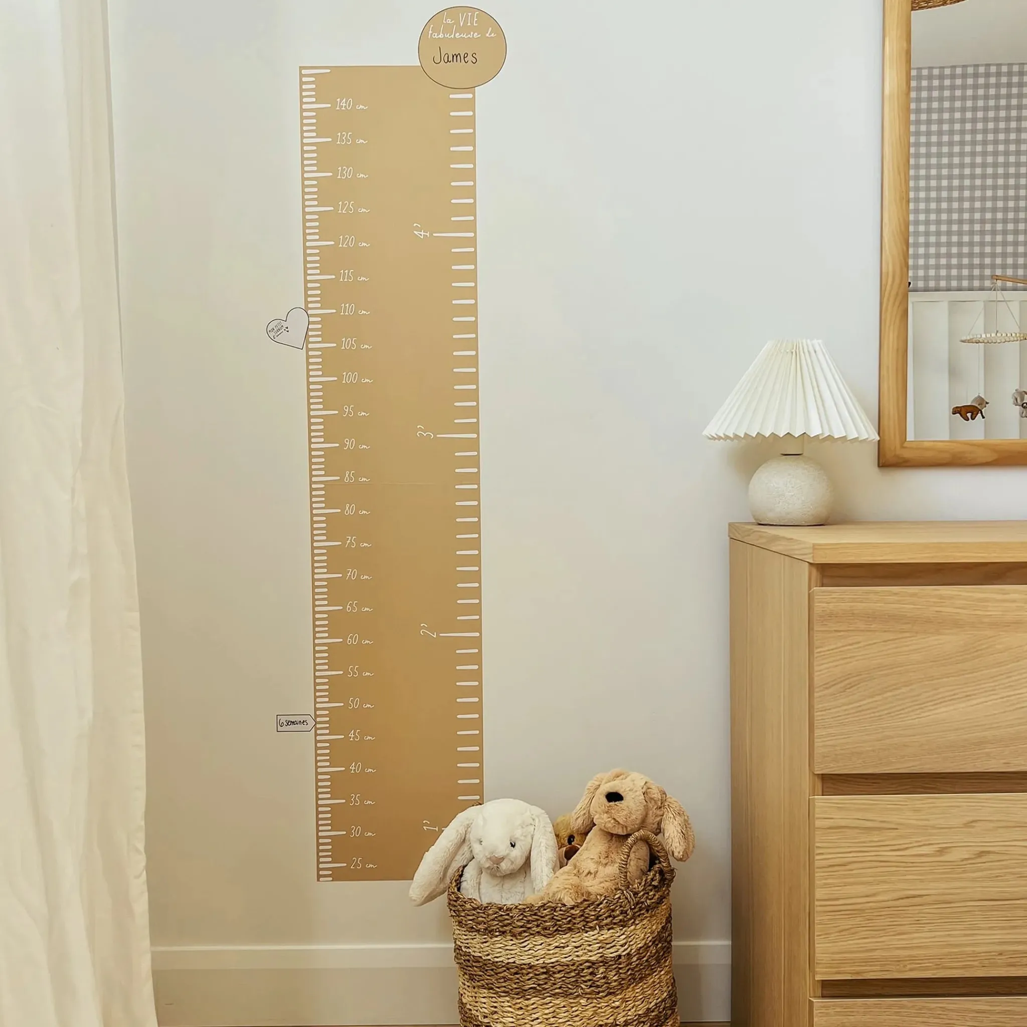 Clement - Impressions FRENCH Lux Modern Growth Chart - Ocher
