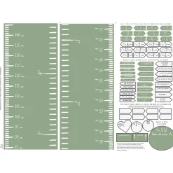 Clement - Impressions FRENCH Lux Modern Growth Chart - Sage